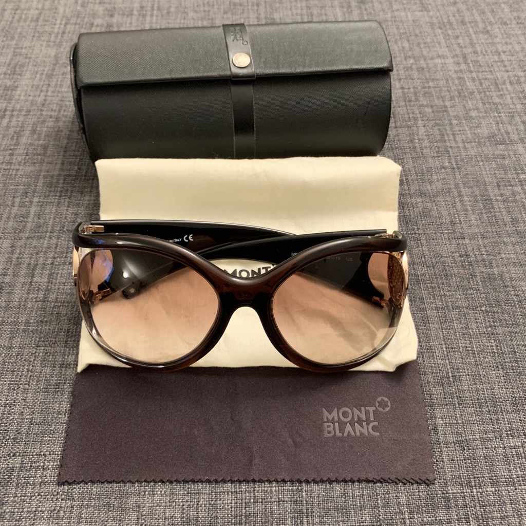 Montblanc 227s 692 Dark Brown Sunglasses